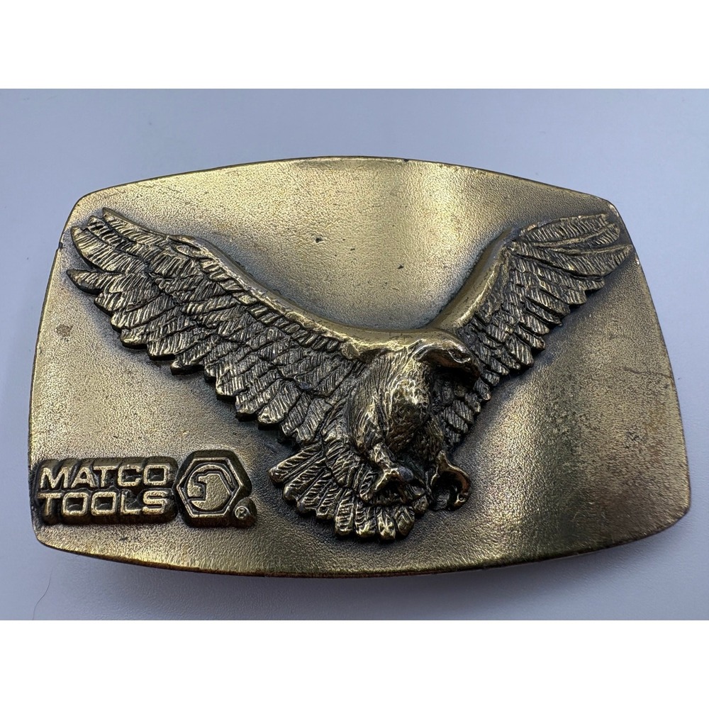 Matco Tools‎ Belt Buckle Limited The Great American Buckle Eagle Brass USA